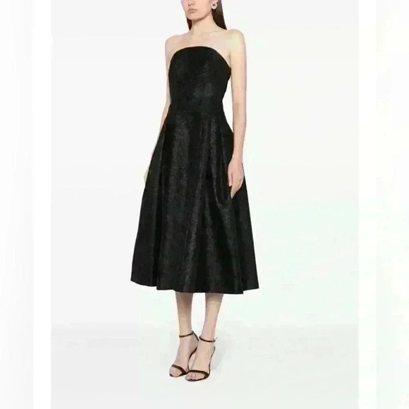 Sachin + Babi Margaux Black/Midnight Strapless Midi Gala Dress Size Xtra Large - Picture 3 of 6